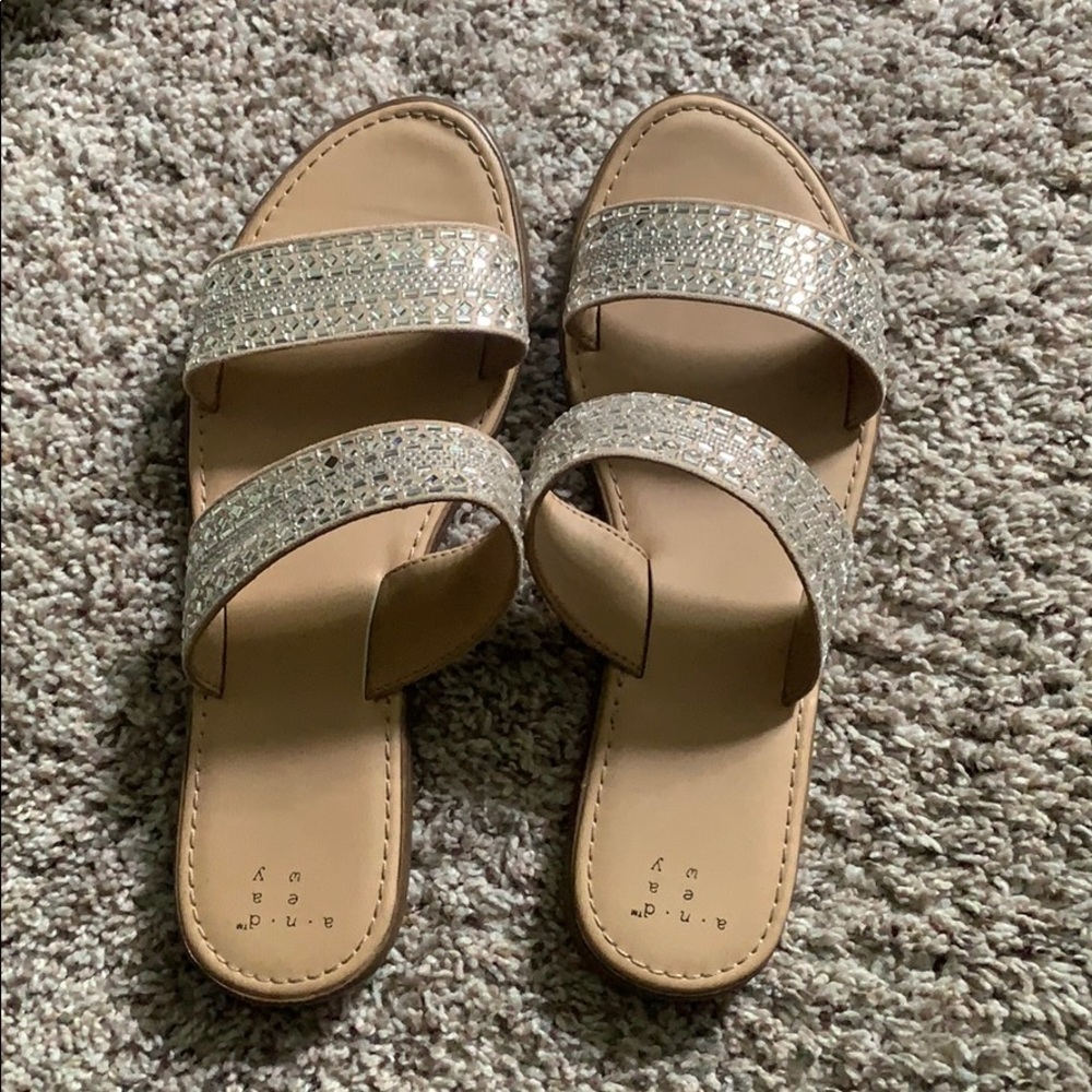 Size 9 strapped sandals